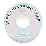 B Baosity 全5色　ラッピングワイヤー　250m 30AWG　ケーブルリール 銅線　錫メッキ - 白