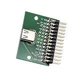 WLGQ USB 3.1 Type-Cテストボード PCBテストソケット付き | 2.54mmピッチヘッダー | USB-Cマザーボード診断ツール エレクトロニクスエンジニア向け