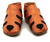 【英国製カーフレザーベビーシューズ】≪タイガーtiger orange Lサイズ≫