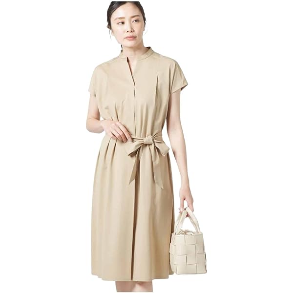 【本日中】NEWYORKER WOMEN バーズアイ ハイウエスト切替ワンピース NEWYORKER WOMEN バーズアイ ハイウエスト切替ワンピース
