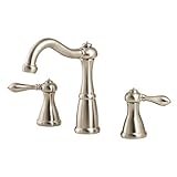 Pfister lf049 m0bk Marielle 2-handle 8 " Widespreadバスルーム蛇口in Brushedニッケル、water-efficientモデル