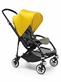 Bugaboo Bee 3 Black Frame Stroller With Dark Khaki Seat (Bright Yellow) by Bugaboo [並行輸入品]