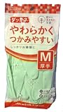 ダンロップ 天然ゴム手袋 グッドネ厚手 M グリーン