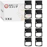 【エコッテ】 RICOH (リコー)用 26-7972 インクリボンカセット 黒 10個 ワイヤドットカートリッジタイプ7 DP5101 DP5100