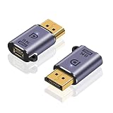 Poyiccot Mini Displayport to Displayport 変換アダプタ 8K 、 DisplayPort オス- Mini Displayport メス変換アダプタ、双方向伝送 Mini DP to DP 1.4 変換アダプタ8K解像度対応ミニディスプレイポート Thunderbolt 2【2個セッ】
