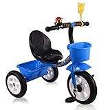 子供tricyclesミニバイクシンプルな屋内と屋外2-6炭素鋼青い自転車