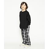 ビールーム（キッズ）（b-ROOM） ビッグシルエット裏毛トレーナー【クロ/120】