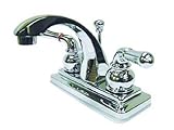 Kingston Brass KS4641NML Two Handle 4 in. Centerset Lavatory Faucet with Brass Pop-up