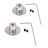 Dolity フランジカップリング　6mm＋ 8mm　シャフト　カプラー　モーターコネクタ　リジッド　アイロン