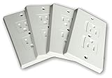 Self-Closing Electrical Outlet Covers for Baby Proofing | An Alternative to Socket Plugs | All Mount