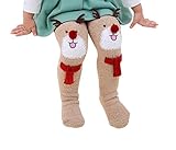 ベビーキッズ女の子 漫画の 暖かい 膝丈のストッキング チューブソックス レッグウォーマー (子鹿)