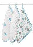 aden + anais (エイデンアンドアネイ) 【日本正規品】 ウォッシュクロスセット 3枚セット hide and sea washcloth 3pack-3042