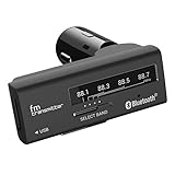カシムラ Bluetooth FMトランスミッター 4バンド USB1ポート 2.4A シンプル操作 12V/24V車対応 NKD-189