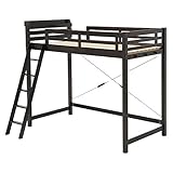 萩原 ロフトベッド MB-5021-DBR ダークブラウン