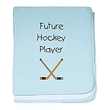 CafePress – 将来Hockey Player – スーパーソフトベビー毛布、新生児おくるみ ブルー 066844583725CD2