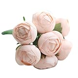 TeFuAnAn 造花　 ウェディングブーケ 手作り インテリア アートフラワー 花束　花嫁 結婚式 お祝い 飾り ギフト 4色選択（ライトピーチ）