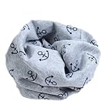 macaroni（マカロニ） ベビー・キッズ オシャレなカラフル ネックスタイ よだれかけ (4 いかり（グレー）)