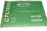 filter Queen Cones. EnviroCare Replacement Brand. 12 filter cones in pack