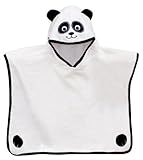 Frenchie Mini Couture 30”× 28”(71 8x76 2cm)大きいパンダベロア ポンチョ フード付きタオル ” (並行輸入)