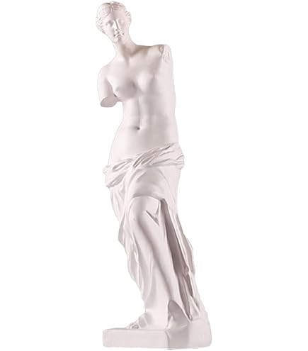 Amazon.co.jp: 石膏像 ミロのヴィーナス 半身像 シルバー 塗装 置物