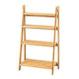 ドウシシャ オープンシェルフ ブラウン 4段(幅60cm) 完成品 折りたたみラック 木製 4段 KE6010-4BR