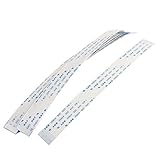 uxcell 柔軟フラットケーブル　データケーブル　ホワイト　Aタイプ　10本入 12ピン