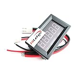 HiLetgo 高精度0.36 "LEDチューブ 5ビットデジタル電流計 メーター　DC0-3.0000A 赤