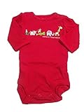 Just One Year Christmas Girls幼児ボディスーツOnesieレッドSサイズ、6ヶ月)