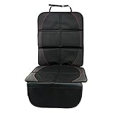 Elecrow チャイルドシートマット ジュニアシート カーシートカバー クッションカーシート 車保護滑り止め 収納ケース付き