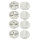 洗濯機のクロススロットタイマーノブコントロールノブ8本ホワイトを回します