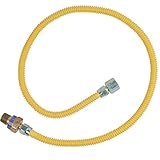 BrassCraft CSSL115R-36 P Safety PLUS Gas 3/8" OD Connector with 3/8" Female Flare EFV x 1/2" FIP x 3