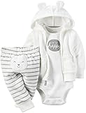 Carter's Unisex Baby 3 Pc Sets 126g279 Heather 3 Months [並行輸入品]