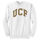 NCAA Central Florida Golden Knightsアーチクラシッククルーネックスウェットシャツ、ホワイト、ミディアム
