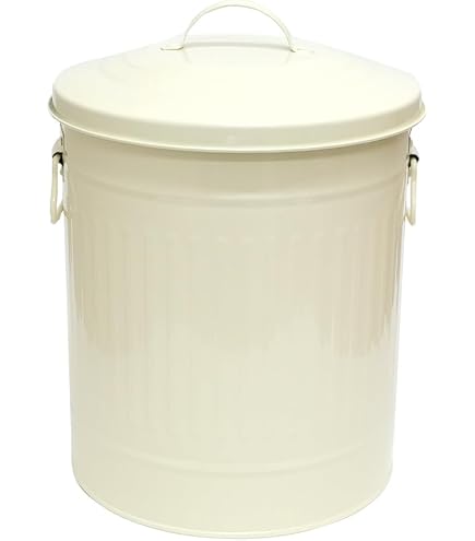 Amazon｜カラーバケツ S 4L ゴミ箱 屋外 屋内 フタ付き レトロ