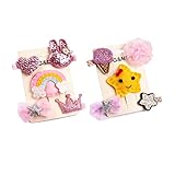 BIANHUAN ヘアクリップ ベビー ヘアピン かわいい ヘアアクセサリー 10点セット 可愛い キュート 前髪クリップ 髪留め 髪飾り 出産祝い 内祝い ギフト (F10点セット)