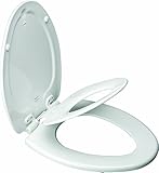 Bemis Mfg 183slowa Nextstep子/大人用トイレシート、whisper-close、easy-clean &変更ヒンジ、Elongated、ホワイト ホワイト 173766 1