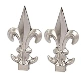 uxcell　フェンスゲート階段　304 ステンレス鋼　ポストキャップ保護　19mmx19mm　2個入り