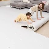 【好きなサイズにカットできる】 国際基準合格 フロアマット 厚さ15mm [ ALZIP ロールマット] 防音 防水 ベビーマット プレイマット ペット 子供用 （シェイプ(ベージュ), 140×200cm）