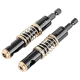 Akozon 5mm 1/4"ブラックヒンジドリルビットリーマ掘削木材プラスチック1/4インチ六角シャンク(2つ(5mm,1/4"))