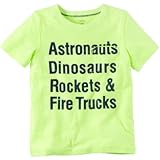 Carter's(カーターズ) ネオンスローガングラフィックティ イエロー トップス半袖Tシャツ 12ヶ月【並行輸入】