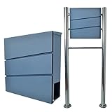 郵便ポスト郵便受けおしゃれ北欧風飾りバー付スタンド型マグネット付きブラック黒色ポストpm06f-pm232