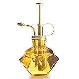 Purism Style-ガラス＆真鍮の噴霧器 琥珀色のガラスのボトル＆真ちゅうスプレー