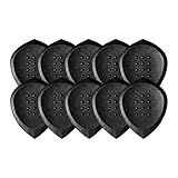 Acoustik Attak STEALTH ストラクチャードギターピック - 小さな斜めのギターピック、ユニークなトーン(10パック、ブラック)