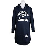 授乳服 マタニティ パーカーワンピース スウェット 授乳口付 長袖 チュニック ネイビー-M7804 M