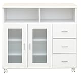 大川家具 nakakei カウンター スコール 90cm幅 ホワイト 213201