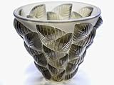アンティーク ラリック 花瓶 ● MOSAIC モザイク ダークグリーン R Lalique