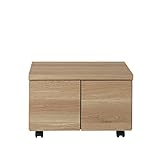 デスクワゴン［日本製］　　ナチュラル　Ａ・扉