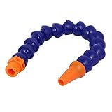 uxcell　クーラントホース　プラスチック素材　1/2BSP オス系　ブルー　オレンジ　340mm 長い