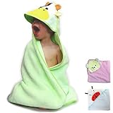HOODED BABY TOWEL 100% Cotton Premium Quality Super Soft and Cute Animal Hood Towel - Perfect For Ba