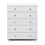 アルファタカバ ディズニー家具シリーズ 80cm幅5段キャスター付チェストセレクトミッキー 北欧基本